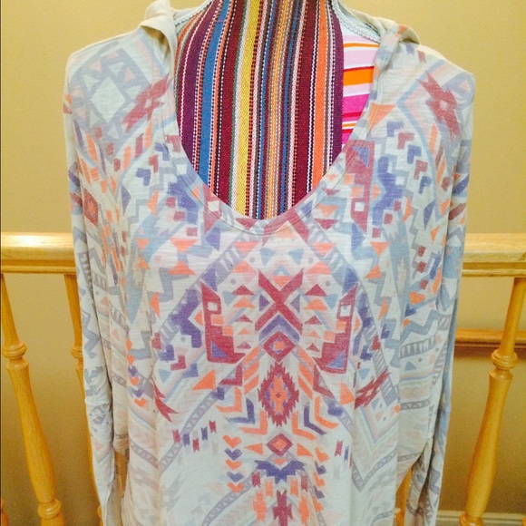 Tribal Printed Hoodie