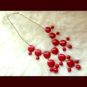 Bubble Necklace in Red
