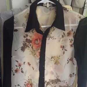 Floral button down