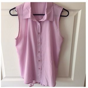 Cute lilac collared Tank Top!