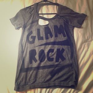 Chaser Brand Glam Rock Destroyed Tee