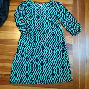 BUNDLED Green and navy dress