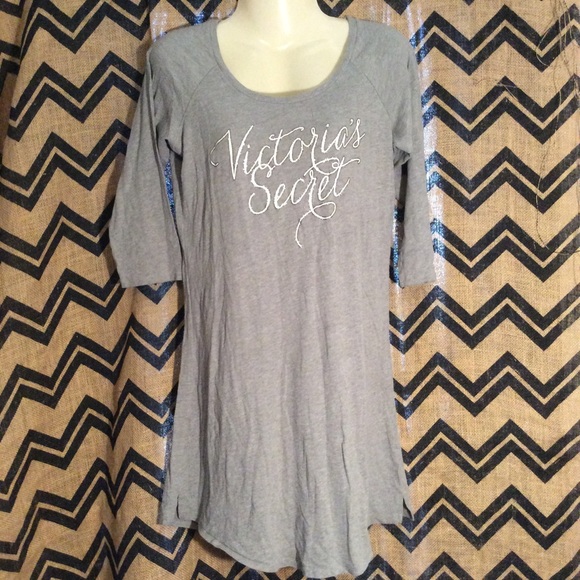 Grey Victoria's Secret night gown