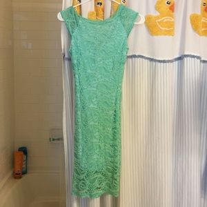 New with tags Mint Julep Boutique mint lace dress