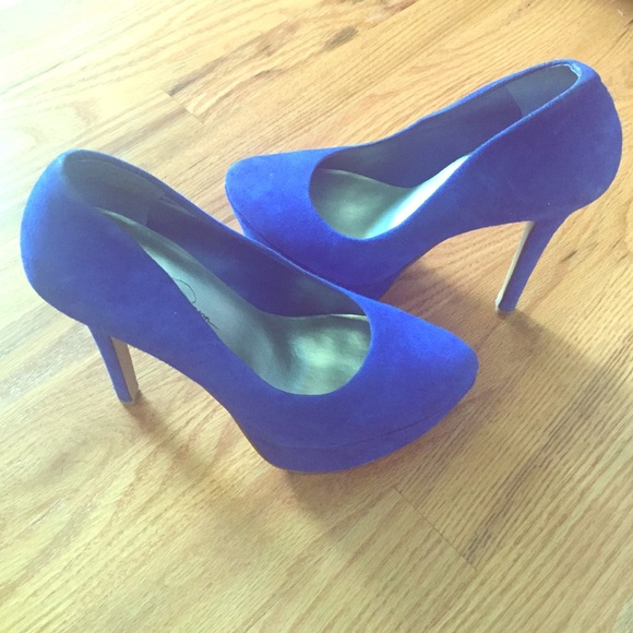 Jessica Simpson Blue Platform Pump - Picture 1 of 1