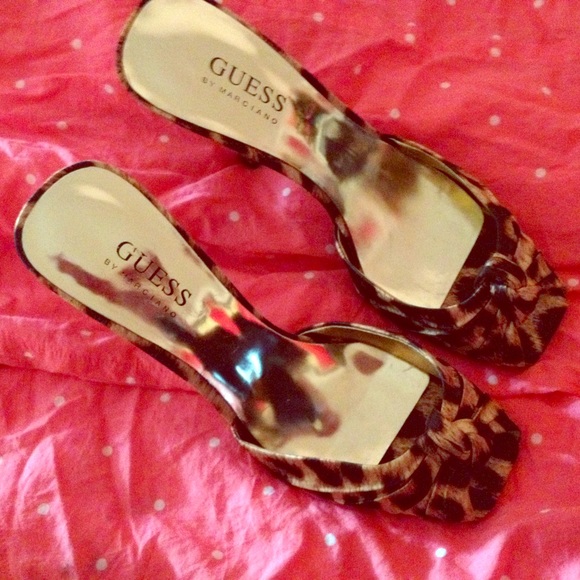 Guess Leopard Retro Heels