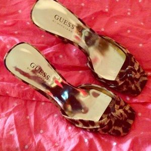 Guess Leopard Retro Heels