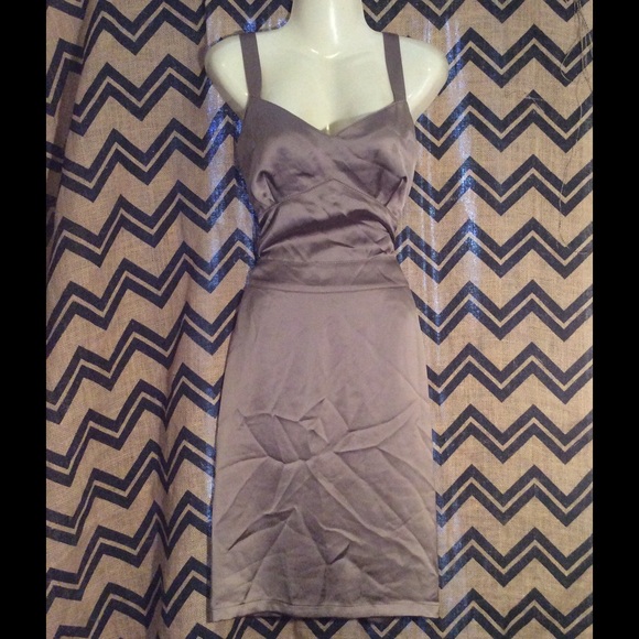 Caramel Calvin Klein silk dress