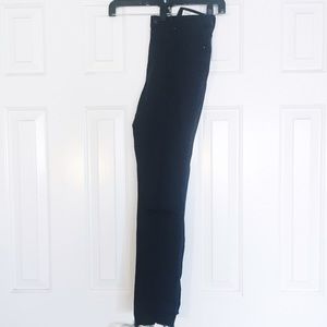 High Waisted Knew Slit Skinny Jeans