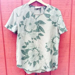 Silk floral shirt