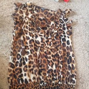 Cheetah print blouse