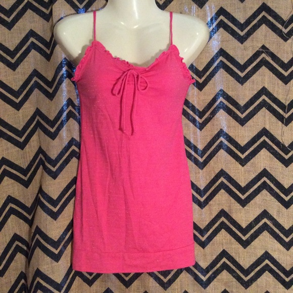 Hollister hot pink tank