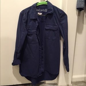 Navy shirt jacket