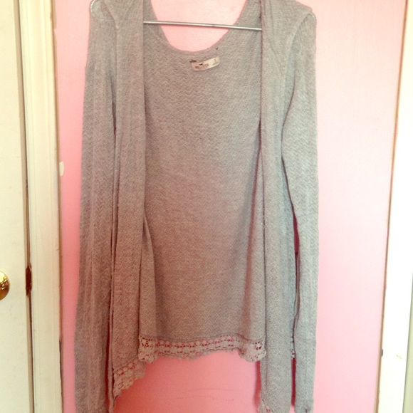 Grey cardigan