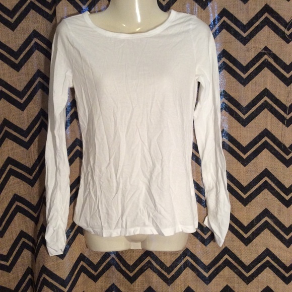 Banana republic white long sleeve