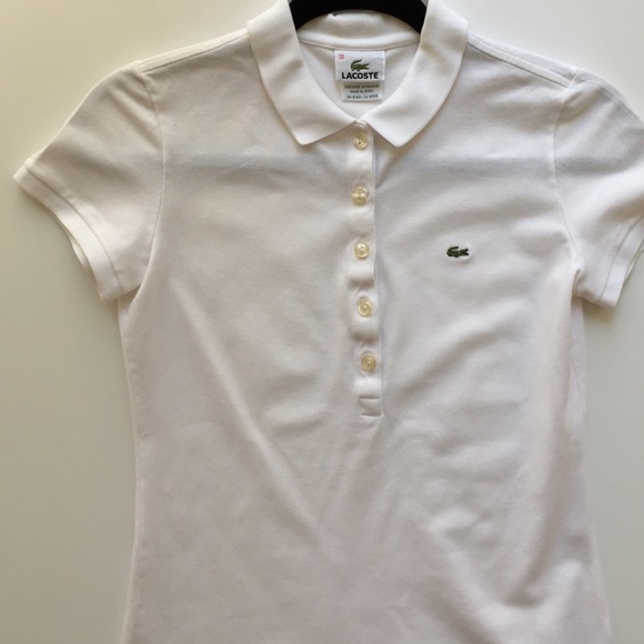 White classic fit Lacoste polo