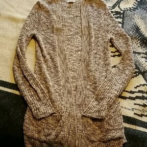 Brown knit cardigan