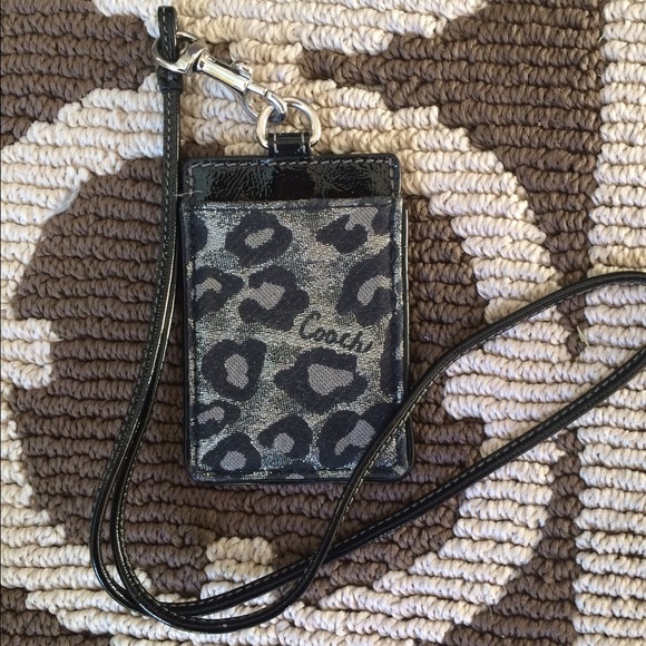 Coach Authentic ID Badge Holder Lanyard