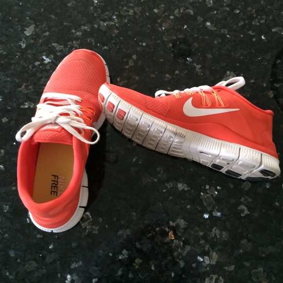 nike free run 5.0 sneakers orange