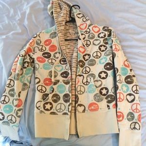 O'neil zip up hoodie sweatshirt