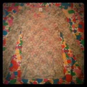 Flower pattern shirt