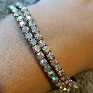 Rhinestone stretch bracelets