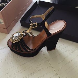 Marc by Marc black platform shoe