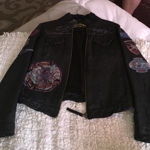 Ed Hardy Women's Biker Jacket