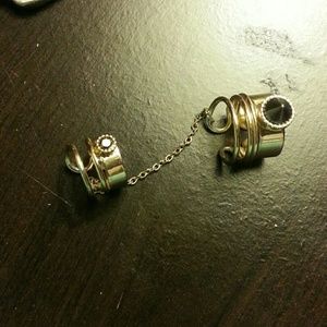 Studded ring bracelet