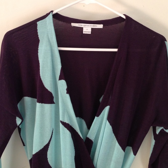Diane Von furstenburgh wrap dress sz2 worn once