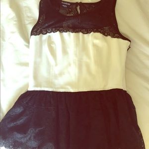 Bebe petticoat blouse. Brand new, never been worn
