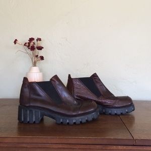 Vintage 70s Italian leather boots.