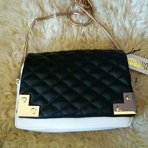 Black and white purse