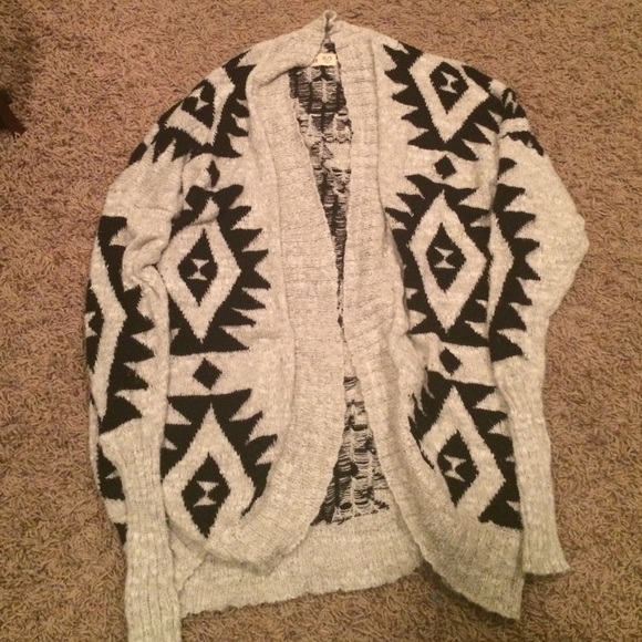 Aztec printed cardigan