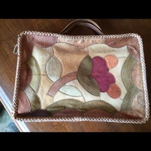 Vintage leather tooled briefcase