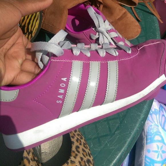 SOLD!! Purple adidas samoa