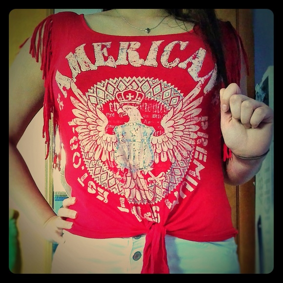 Red "American" shirt