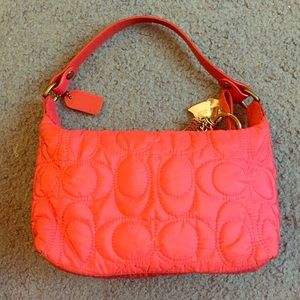 Pink coach purse