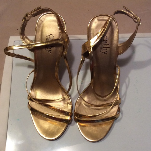 Cathy Jean gold heels