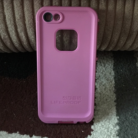 Pink Lifeproof iPhone 5/5s case