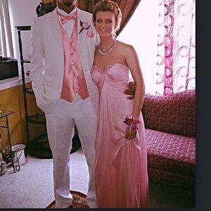 La femme pink prom dress