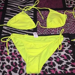 2 piece bathing suit.