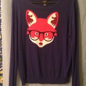 Cute fox sweater.