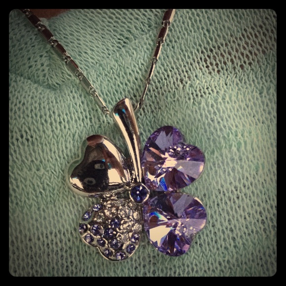 Swarovski Jewelry - Amethyst and Swarovski necklace