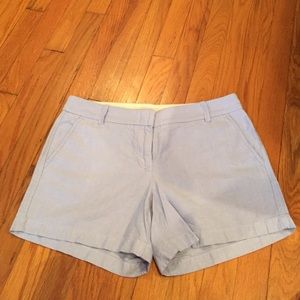 J. Crew Light Blue Oxford Shorts Size 8