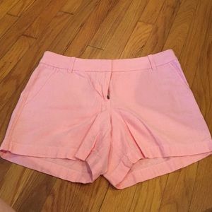 J. Crew Light Pink Oxford Shorts Size 8