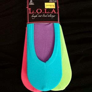 6 Pair of Footliner Socks for Flats & Heels