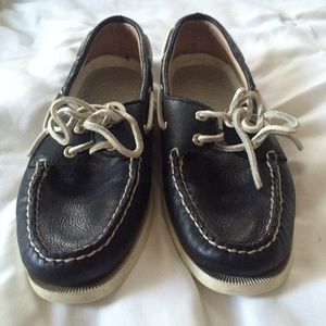 Black Sperry Top-Siders