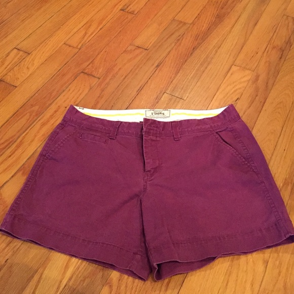 Old Navy Maroon-Purple 5' Inch Size 8 Shorts
