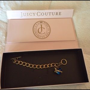 Gold juicy couture charm bracelet